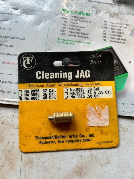 thompson center cleaning jag 45cal FREE SHIP!-img-0