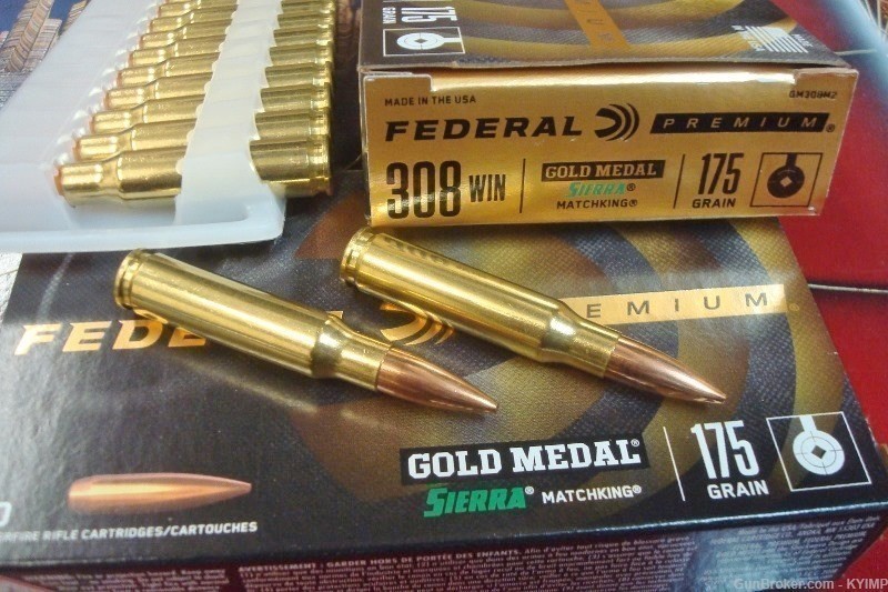 200 Federal Gold Medal 308 Match 175 gr BTHP win GM308M2 New Ammo-img-3