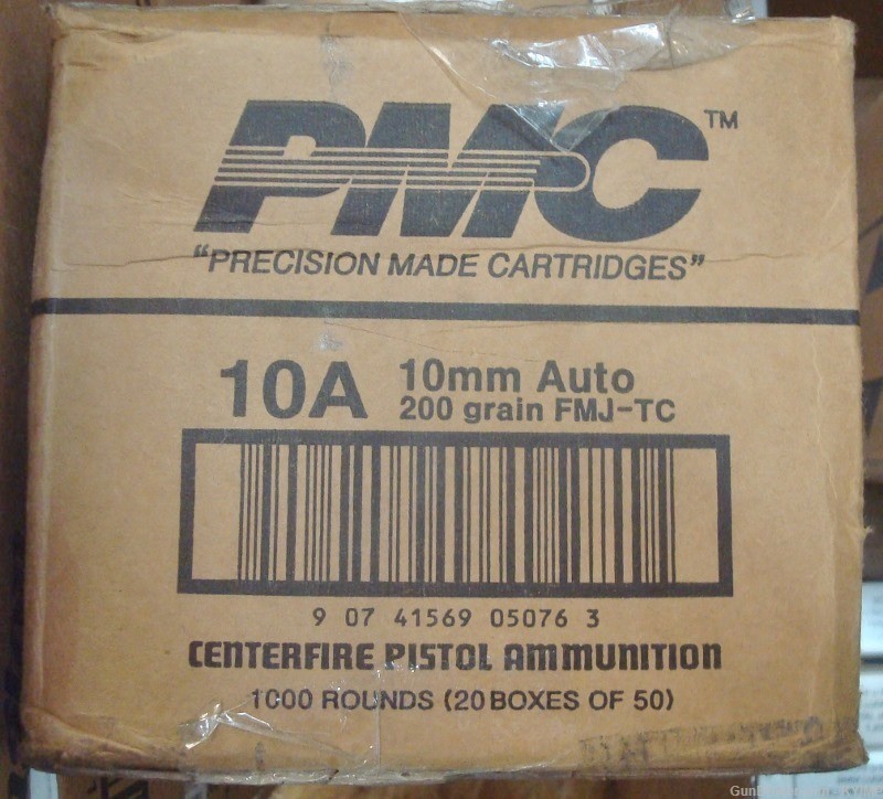 200 PMC Brass FMJ 10 mm 200 grain NEW ammunition 10A-img-3