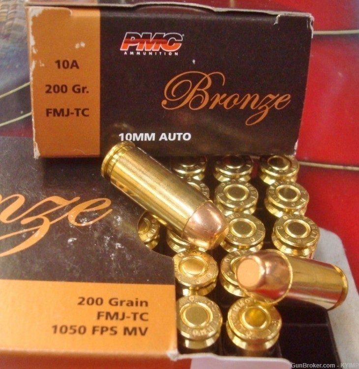 200 PMC Brass FMJ 10 mm 200 grain NEW ammunition 10A-img-2
