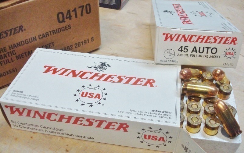 100 Winchester .45 acp 230 gr FMJ 45 NEW ammo Q4170-img-5