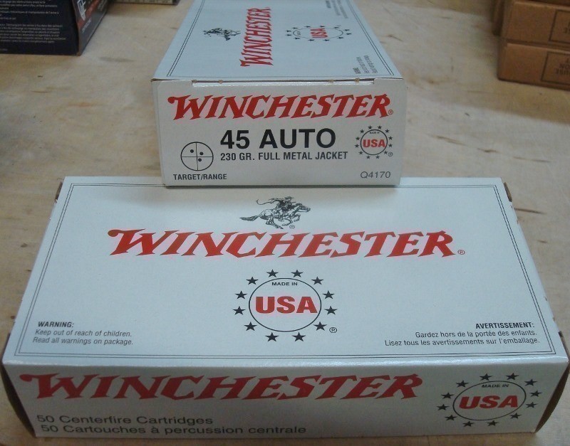 100 Winchester .45 acp 230 gr FMJ 45 NEW ammo Q4170-img-2