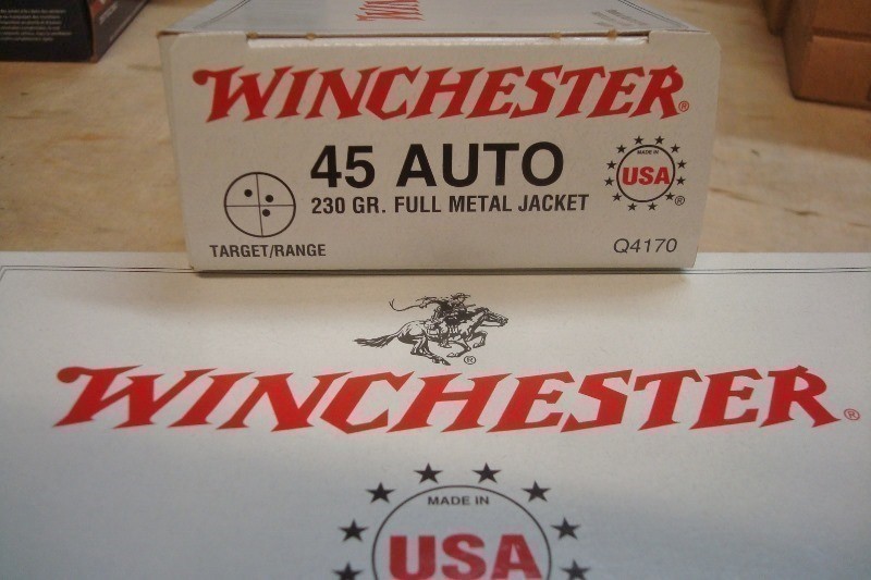 100 Winchester .45 acp 230 gr FMJ 45 NEW ammo Q4170-img-0