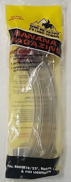 Butler Creek 25 round Clear Magazine Fits Ruger 10/22 Polymer Clear BX1-img-2