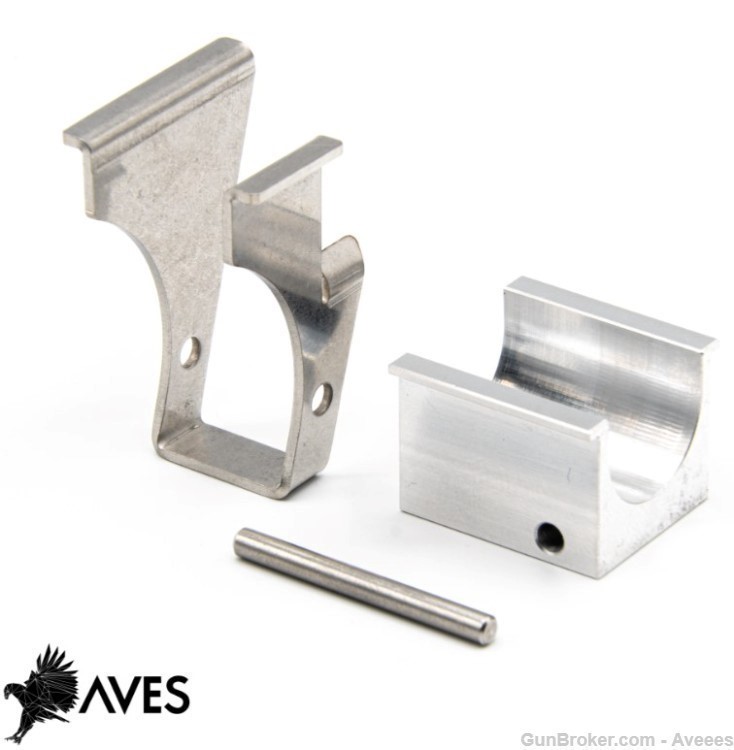 AVES FMDA DD17.2 Rail Kit Glock 17 G17 Stainless 3D REPAIR PARTS NIB-img-0