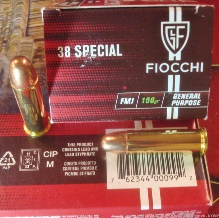 500 FIOCCHI 38 Special FMJ 158 grain Factory NEW ammunition-img-0