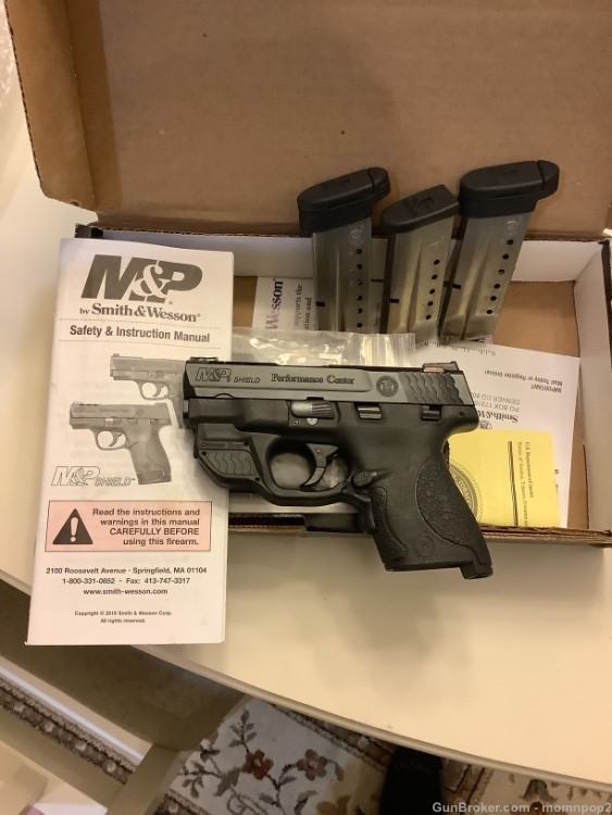 Smith & Wesson M&P 9 Performance Center w/ Ct green laser 3 mags optics pla-img-0