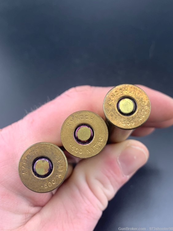 3 Rounds of .500 3" Nitro by Kynoch -img-3