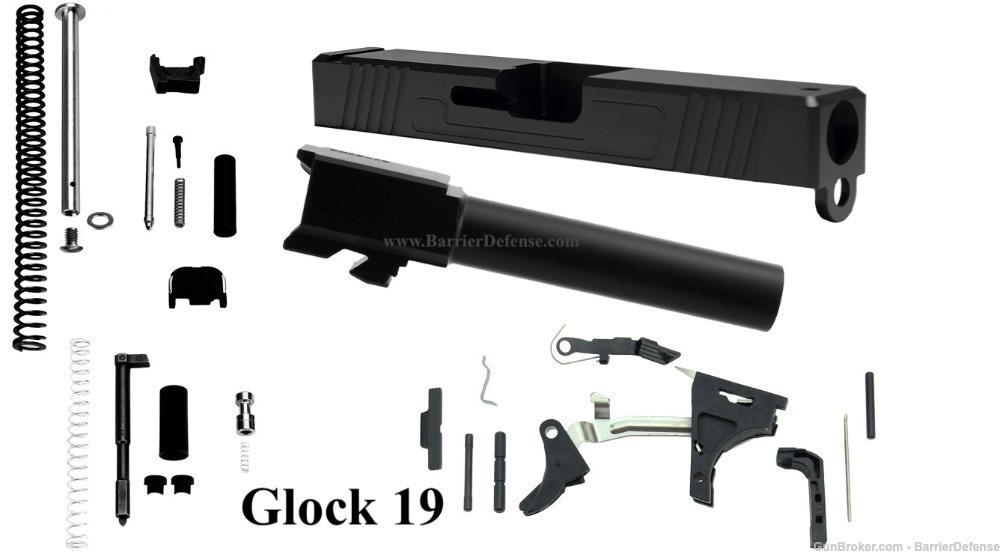 U-Build Glock 19 G19 Kit Slide & Frame Parts Kit + Barrel-img-0