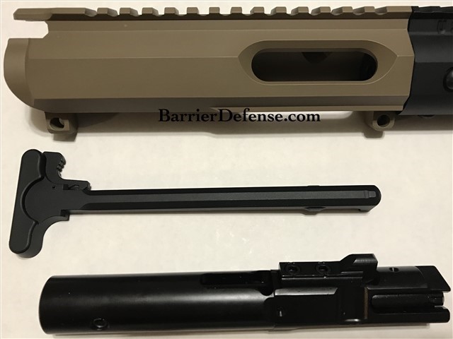 AR15 GLOCK/COLT 9mm 5.5" Pistol FDE Upper Black M-Lok AR-15-img-1