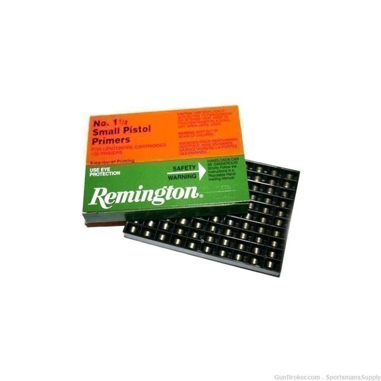 5000 Count of Remington Small Pistol Primers No. 1-1/2!-img-0