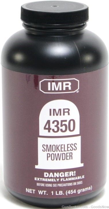 IMR 4350 Smokeless Powder 1lbs IMR4350 4350 IMR IMR4350-img-0