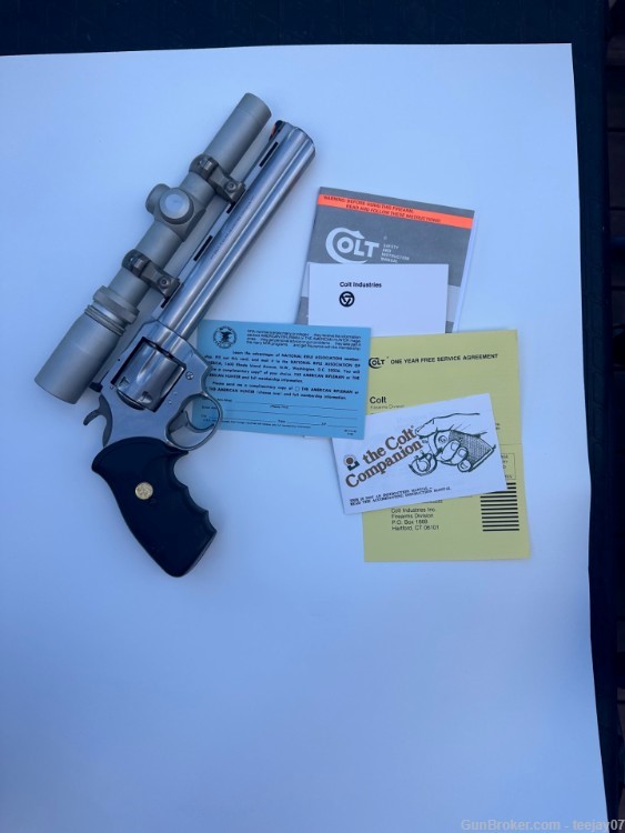 1988 Colt "WHITETAILER II" 357 Magnum w/ original scope and paperwork-img-8