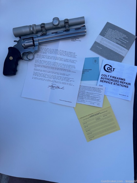 1988 Colt "WHITETAILER II" 357 Magnum w/ original scope and paperwork-img-9