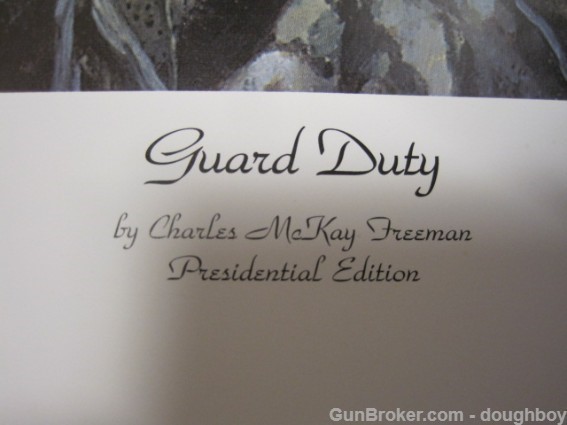 Guard Duty Print by Charles Freeman Quail 2000 Hunting-img-3