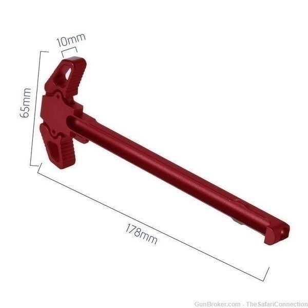 GunToolZ Ambidextrous RED charging handle low$$ FREE SHIPPING!-img-2