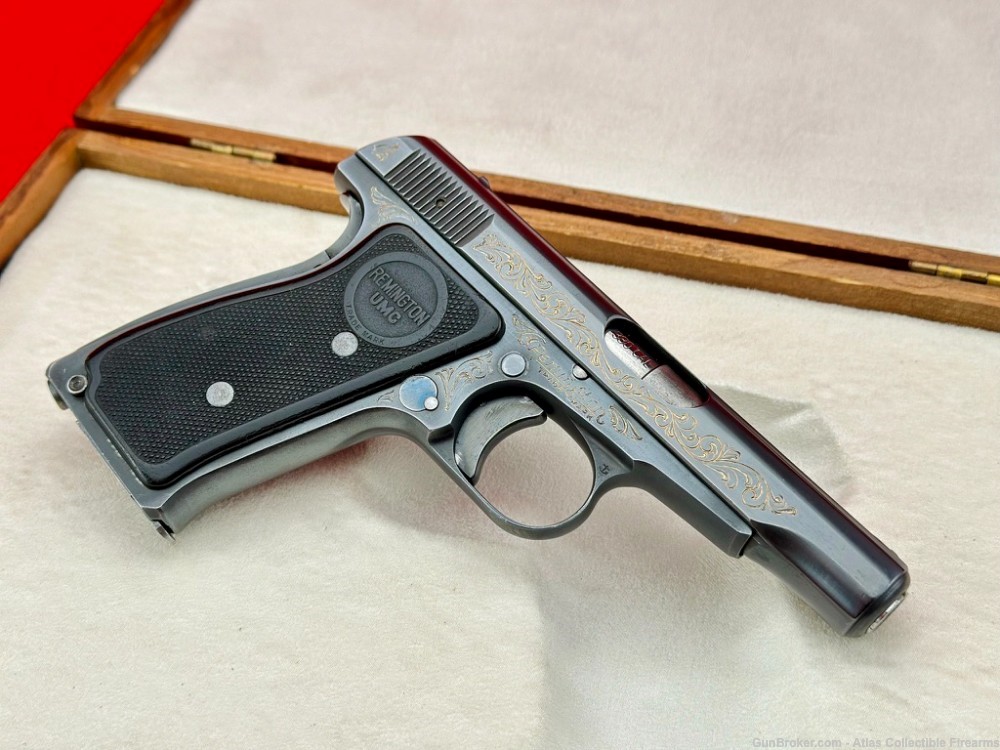 VERY RARE 1920s Remington UMC Model 51 Blue 380 ACP |FACTORY HAND ENGRAVED|-img-6