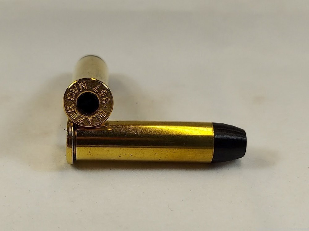 357 Magnum Brass Snap caps / Dummy Training Rounds - Set of 10 - Black-img-1