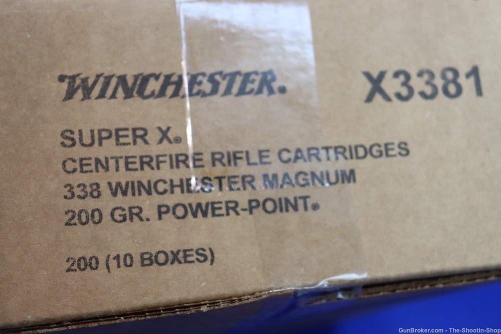 Winchester Super-X 338 WIN MAG Rifle Ammunition 200RD Ammo Case 200GR SP -img-8