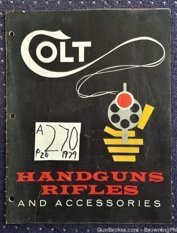 Orig Colt Handguns & Rifles Catalog 1979-img-0