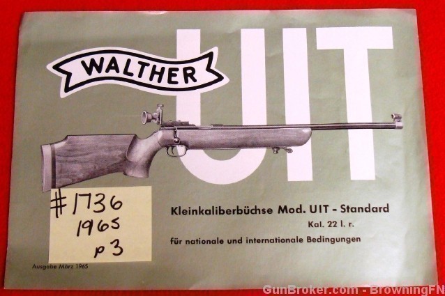 Original Walther 1965 Owers Manual Model UIT-img-0