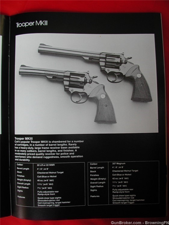 Orig Colt 1982 Catalog Python National Match Ace Government Model-img-7