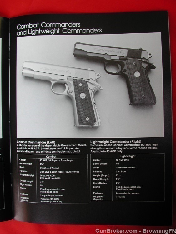 Orig Colt 1982 Catalog Python National Match Ace Government Model-img-3