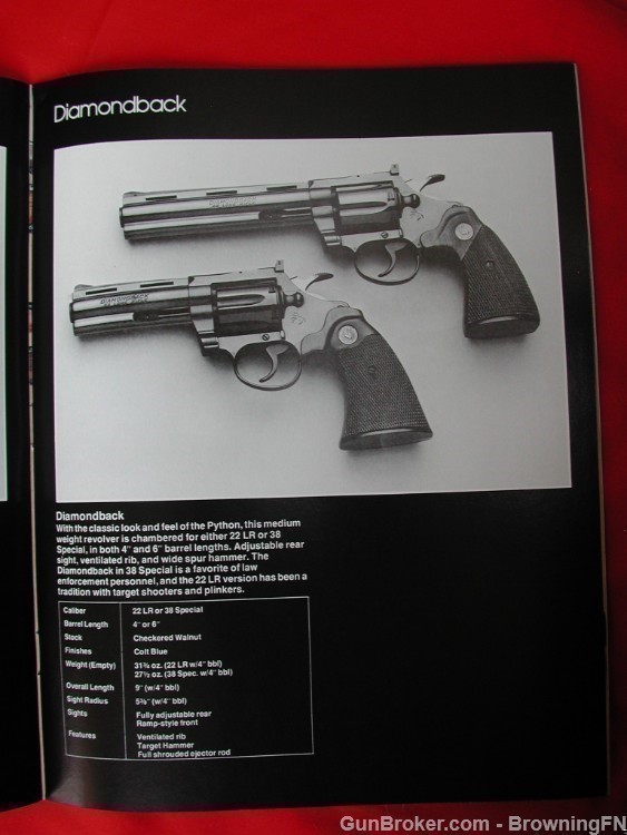 Orig Colt 1982 Catalog Python National Match Ace Government Model-img-5