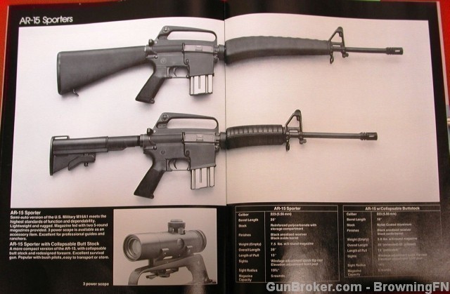 Orig 1980 Colt Catalog Mod AR-15, Drilling Rifles-img-7