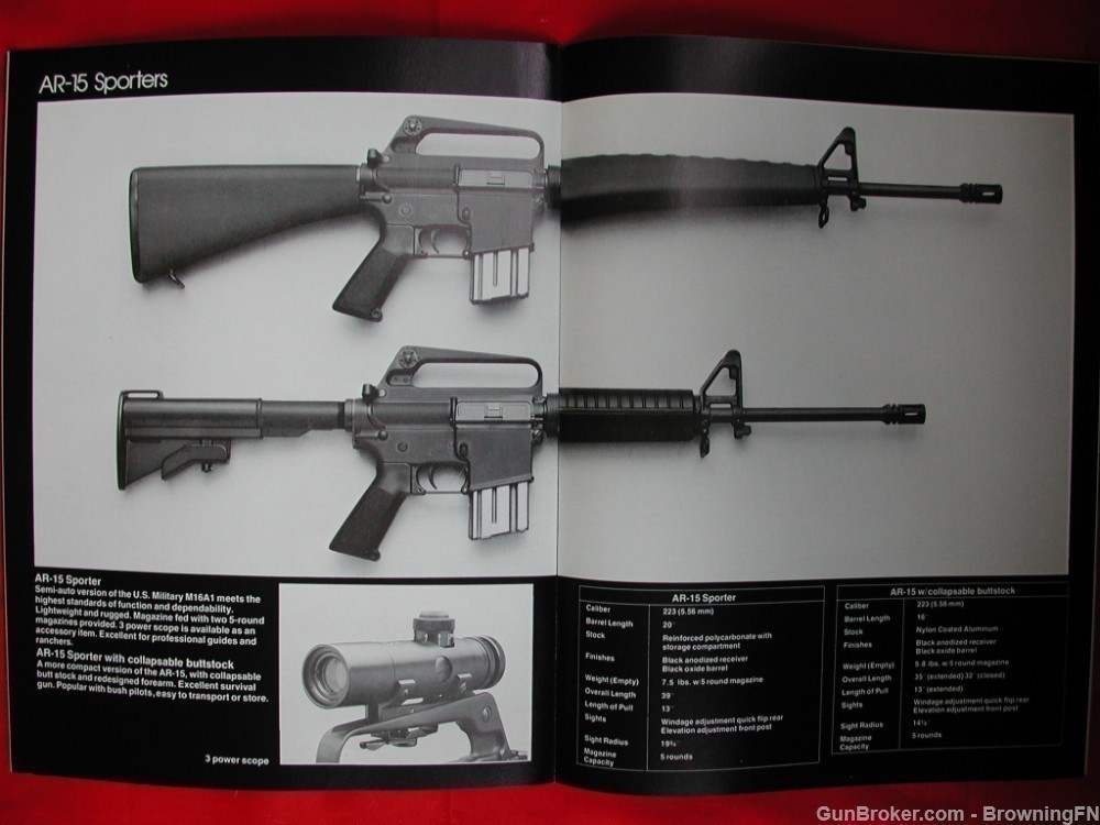 Orig Colt 1982 Catalog Trooper MKV Sauer Drilling AR-15 Jay Scott-img-19