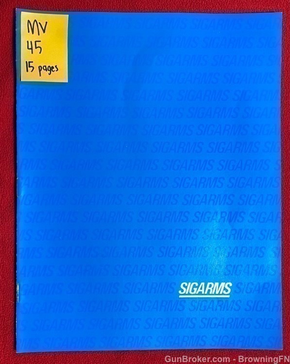 Original Sig Sauer Model 225 Flyer and Accessory Catalog-Flyer-img-0