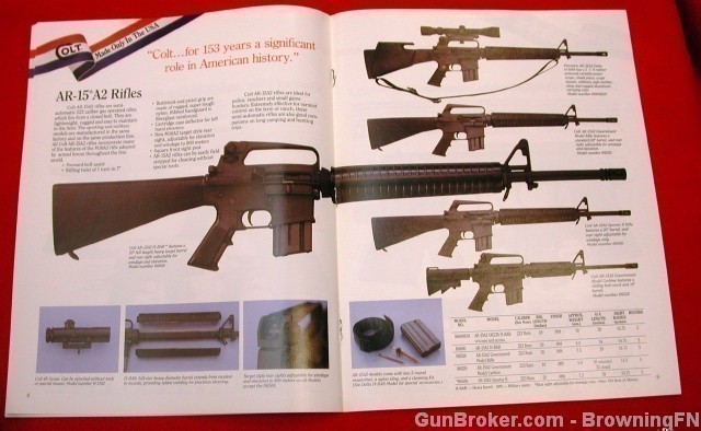 Orig Colt 1989 Catalog Mod AR-15 A2, Officer's ACP-img-4