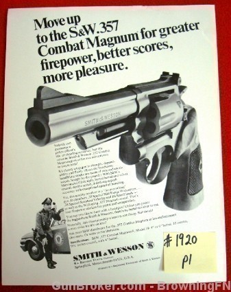 Orig S&W Flyer Model 19 Intro .357 Magnum 357-img-0