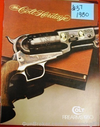 Orig 1980 Colt Catalog Model SAA New Frontier Single Action Python 1911-img-0