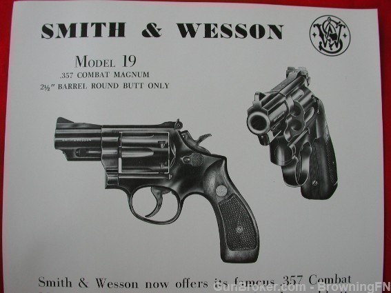 S&W Flyer Model 19 .357 Combat Magnum 2.5" Barrel-img-1