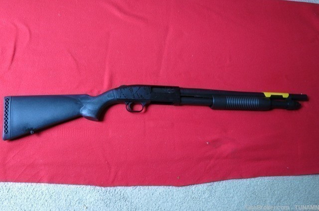 Mossberg 590 12 Ga Pump 18 1/2"Barrel Matte Black With Synthetic Stock New-img-5