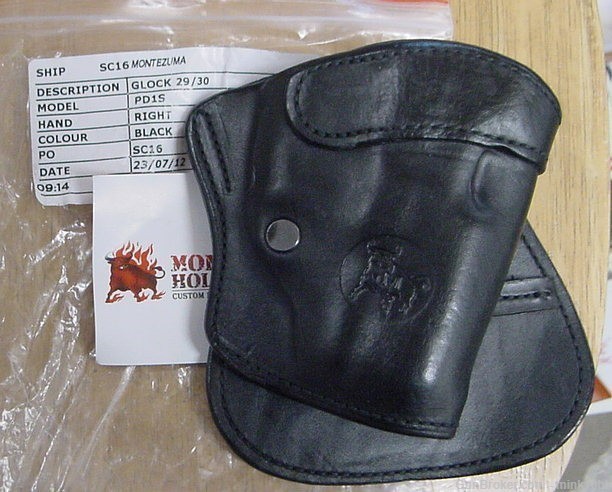 Montezuma Paddle Holster Glock 29-30 Black-img-0