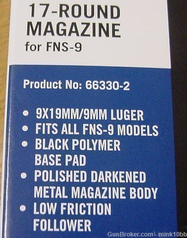 FNS 9mm Auto 17rd Magazine -img-1