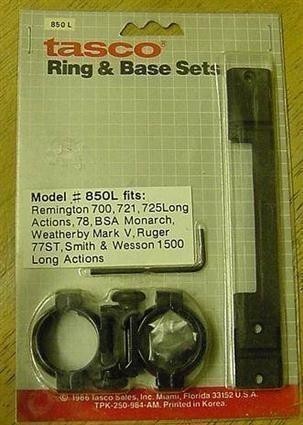 Tasco  Ring & Base Set  Rem,Ruger, & More *-img-0