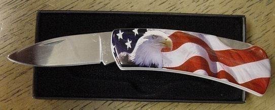 U S Flag & Eagle Pocket Knife 20704-img-0