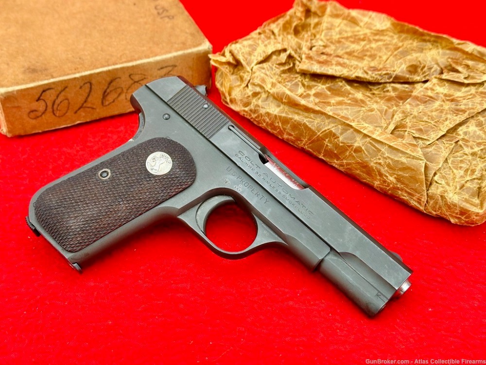 Original WW2 1942 Colt M1903 Pocket Hammerless 32ACP |U.S. PROPERTY MARKED|-img-6