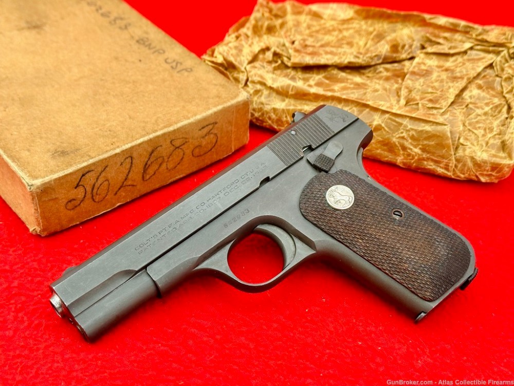 Original WW2 1942 Colt M1903 Pocket Hammerless 32ACP |U.S. PROPERTY MARKED|-img-0