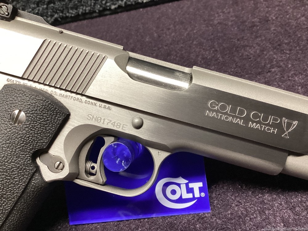 1992 COLT GOLD CUP NATIONAL MATCH STAINLESS .45 ACP W/ BOX & 2 MAGS-img-8