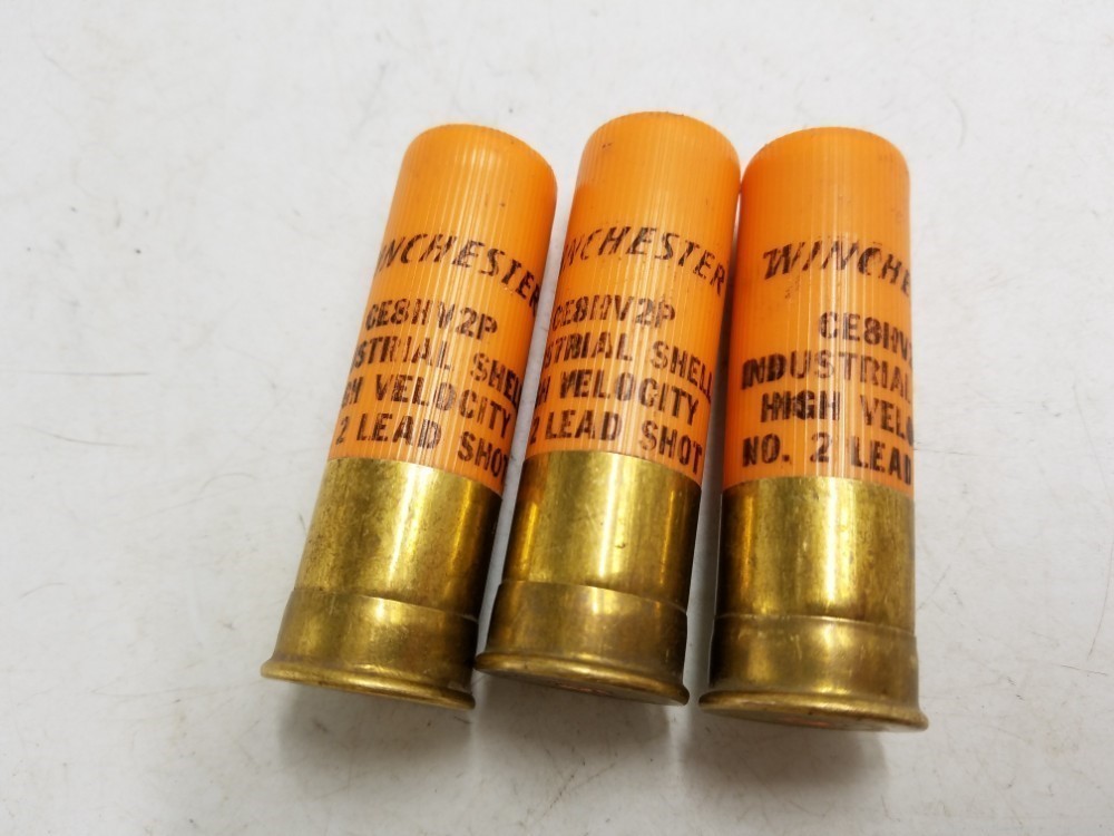 Lot of 3 Winchester CE8HV2P Industrial 8 Gauge 8ga No 2 Lead Shotgun Shells-img-0