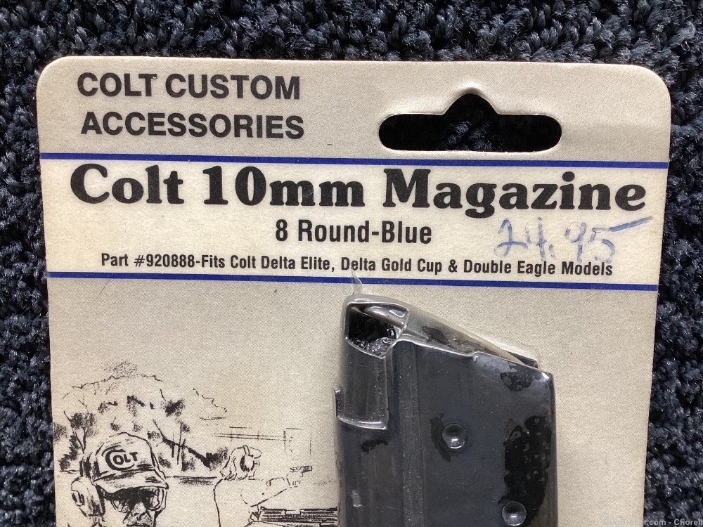 INCREDIBLE NEW COLT DELTA ELITE 10MM MAGAZINE NEW IN PACKAGING BLUED-img-1