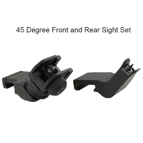 AR15 45 Degree Front/Rear Iron BUIS Backup Metal Sigh- Venoms-img-3