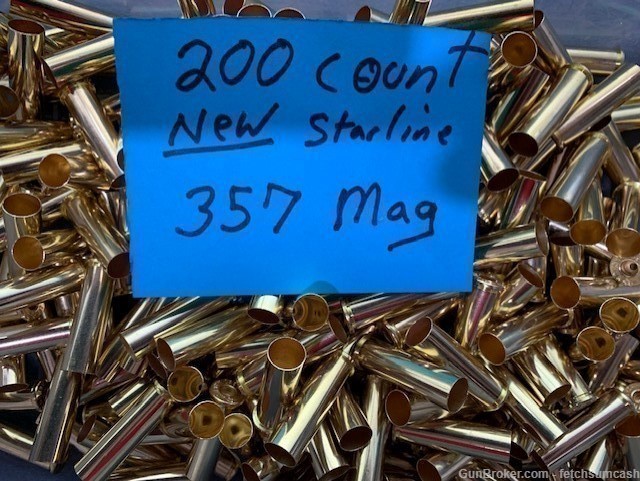 200 Count New Starline 357 Mag Brass-img-0