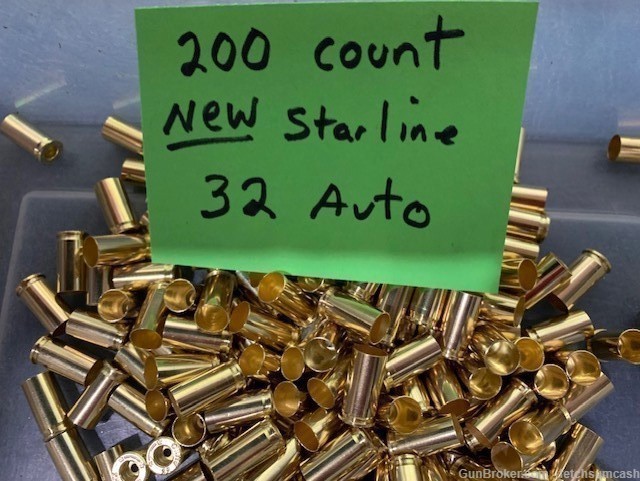 200 Count New Starline 32 Auto Brass-img-0