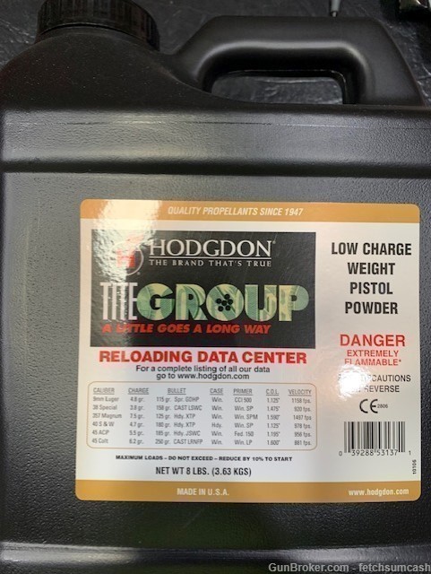8 Lbs. Hodgdon Tite Group Powder, Hazmat Shipping-img-0