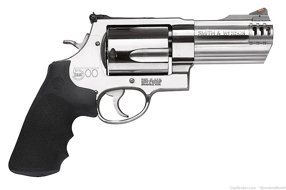 Smith & Wesson 500 Revolver .500 S&W Mag 4in 5rd Stainless - 163504-img-0